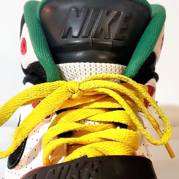 NIKE AIR TRAINER SC II HIGH TOP RASTA SHOES/SNEAKERS. MENS Sz:10 TIE AND VELCRO - Picture 8 of 13